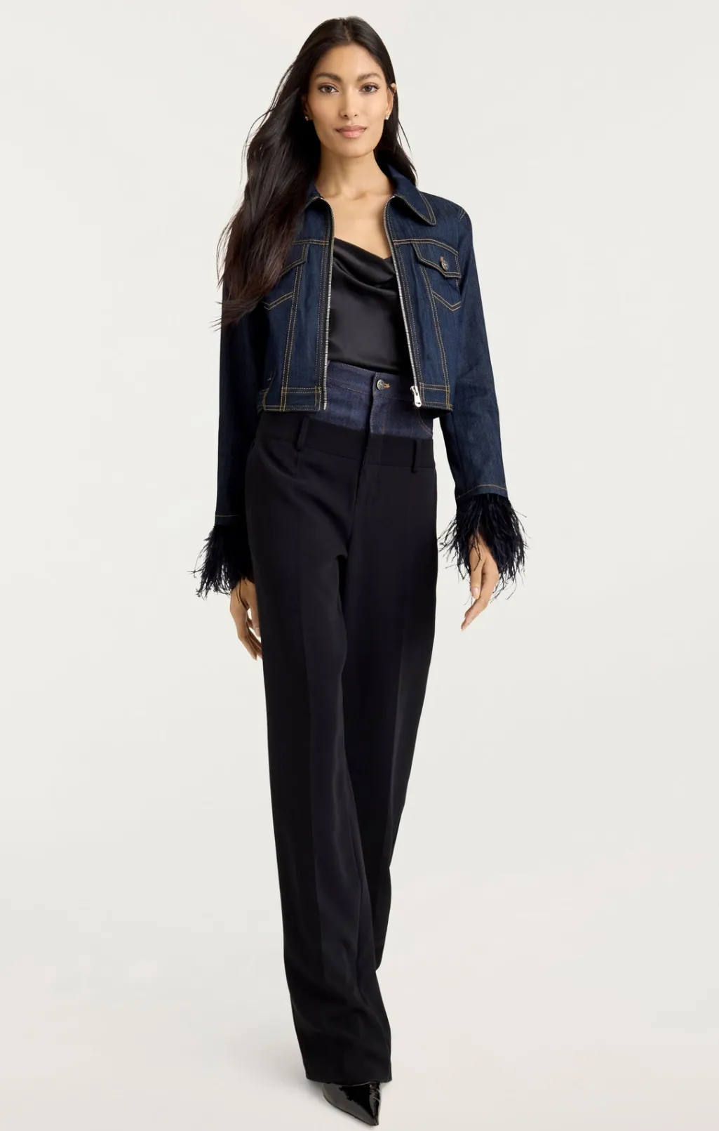 Cinq à Sept Luca Jacket Indigo Online