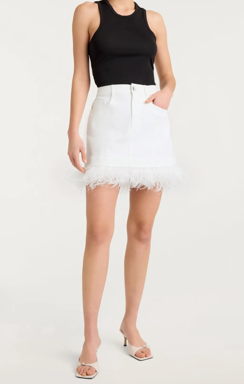 Cinq à Sept Luca Skirt White