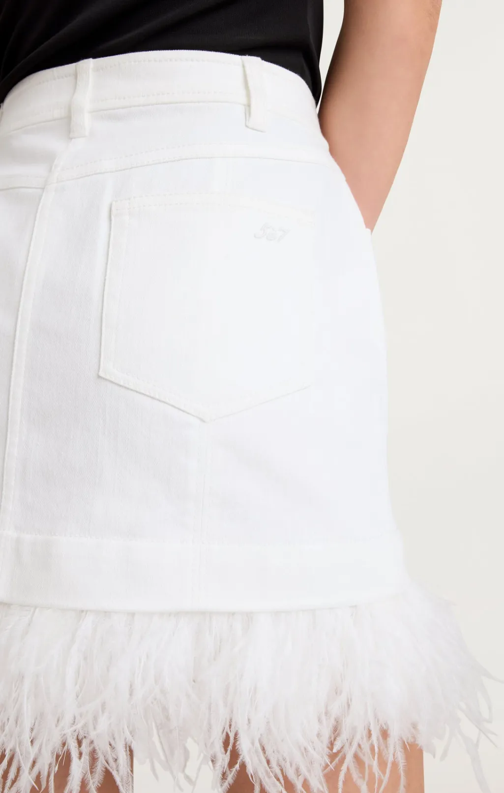 Cinq à Sept Luca Skirt White