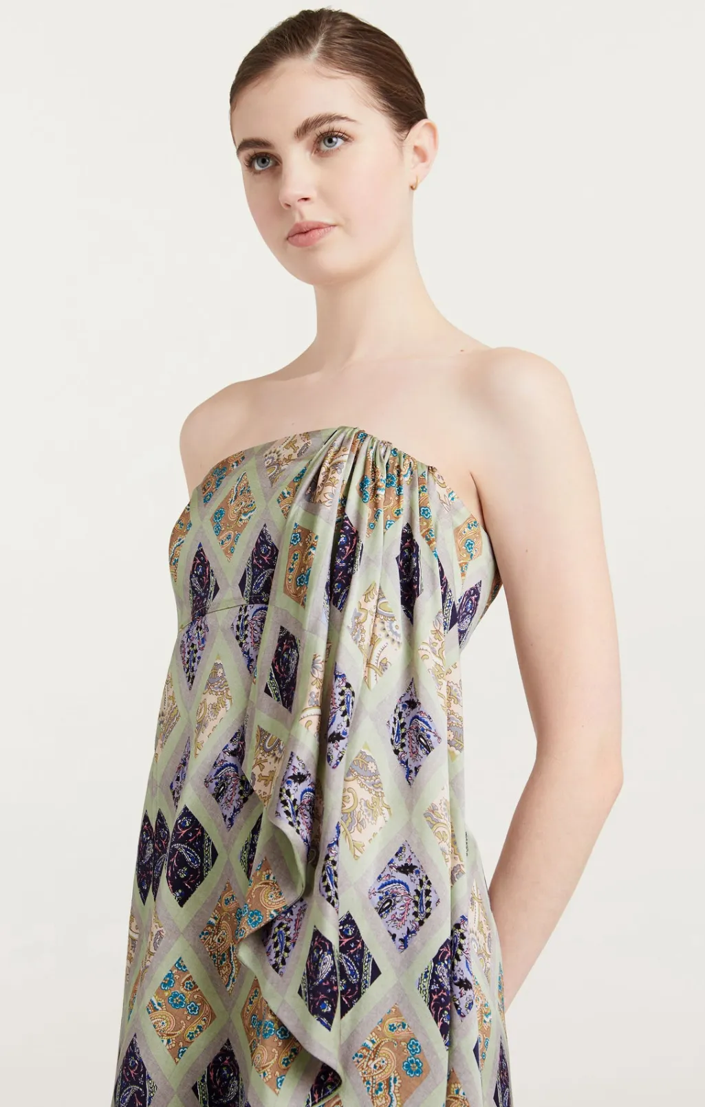 Cinq à Sept Luisa Dress CeladonMulti Clearance
