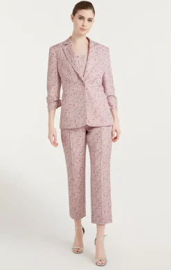 Cinq à Sept Lurex Jacquard Khloe Blazer PaleRoseMulti