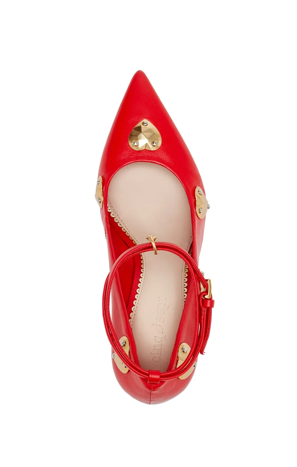 Cinq à Sept Madison Ankle Strap Pump Cardinal/Gold Best