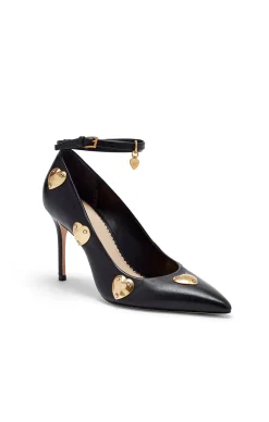 Cinq à Sept Madison Ankle Strap Pump Black/Gold Discount