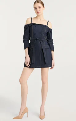 Cinq à Sept Malinda Dress Indigo New