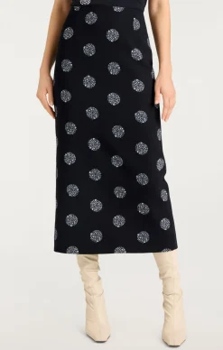 Cinq à Sept Malti Skirt Black/Silver Outlet