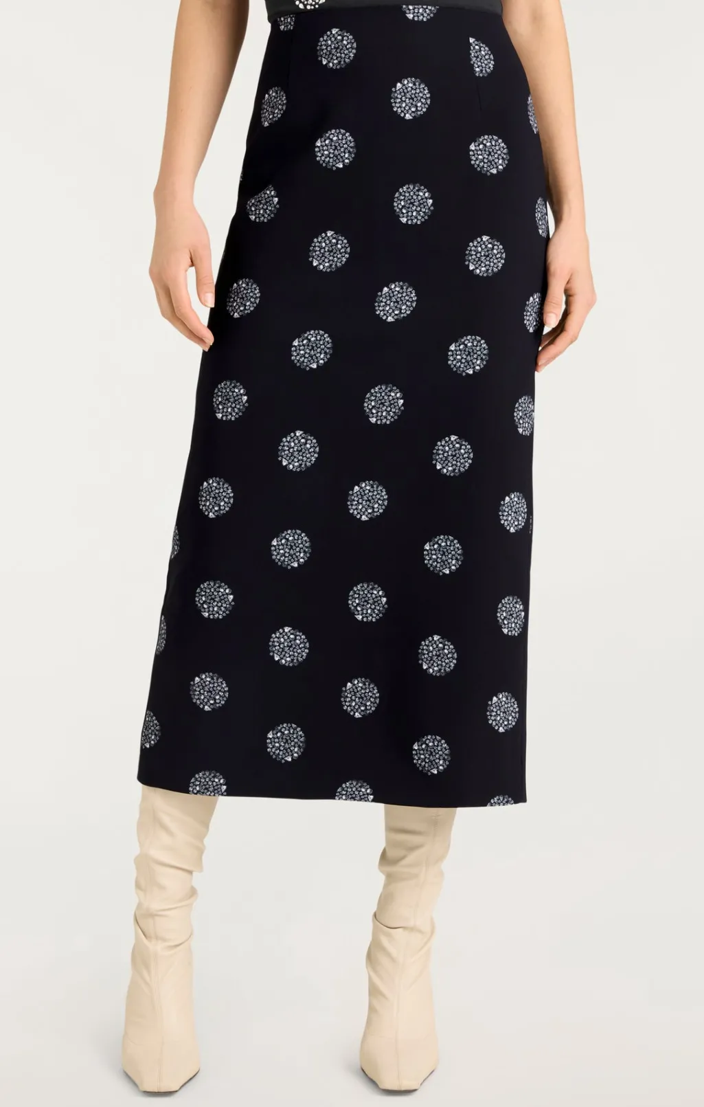 Cinq à Sept Malti Skirt Black/Silver Outlet