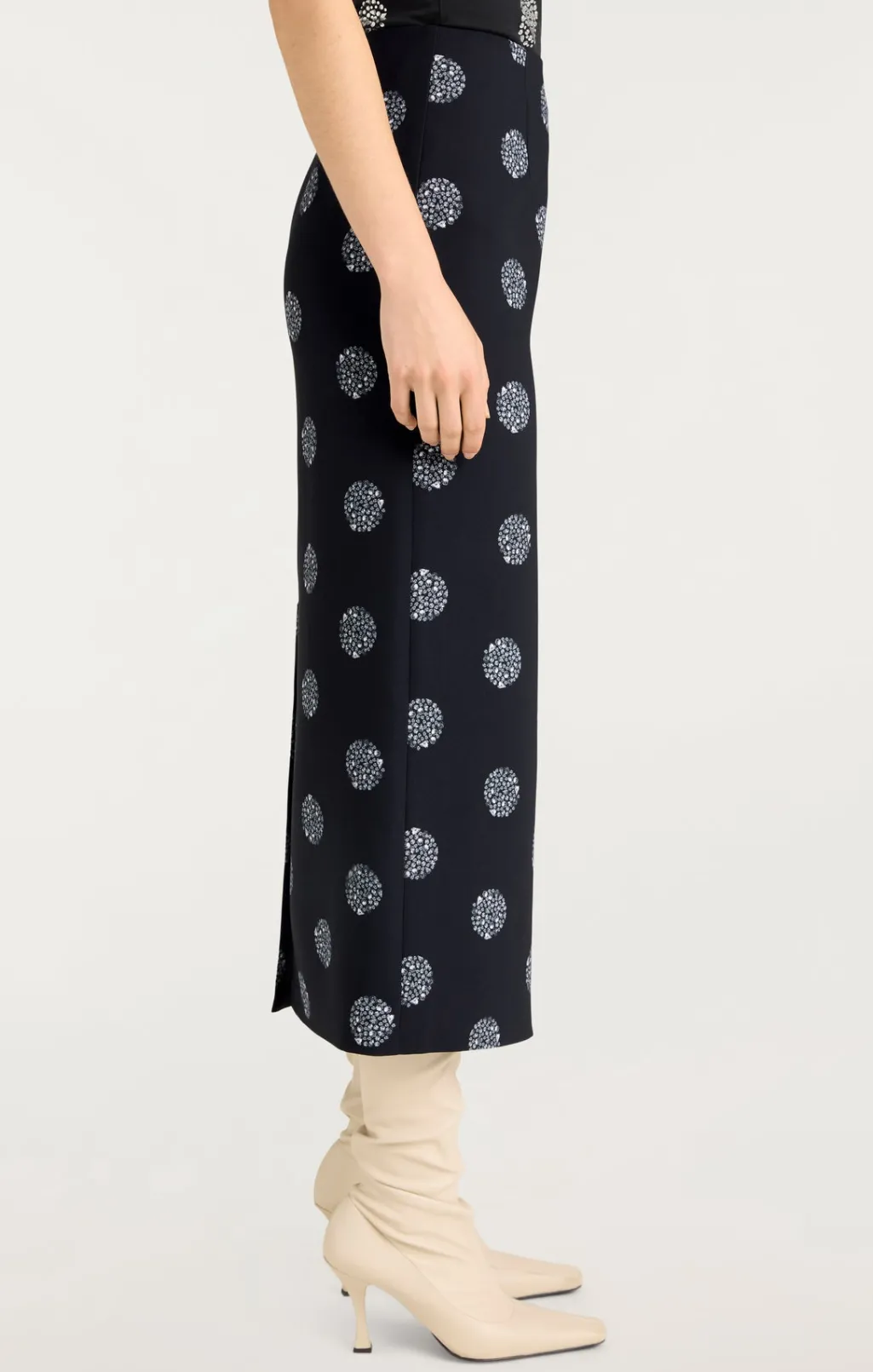 Cinq à Sept Malti Skirt Black/Silver Outlet
