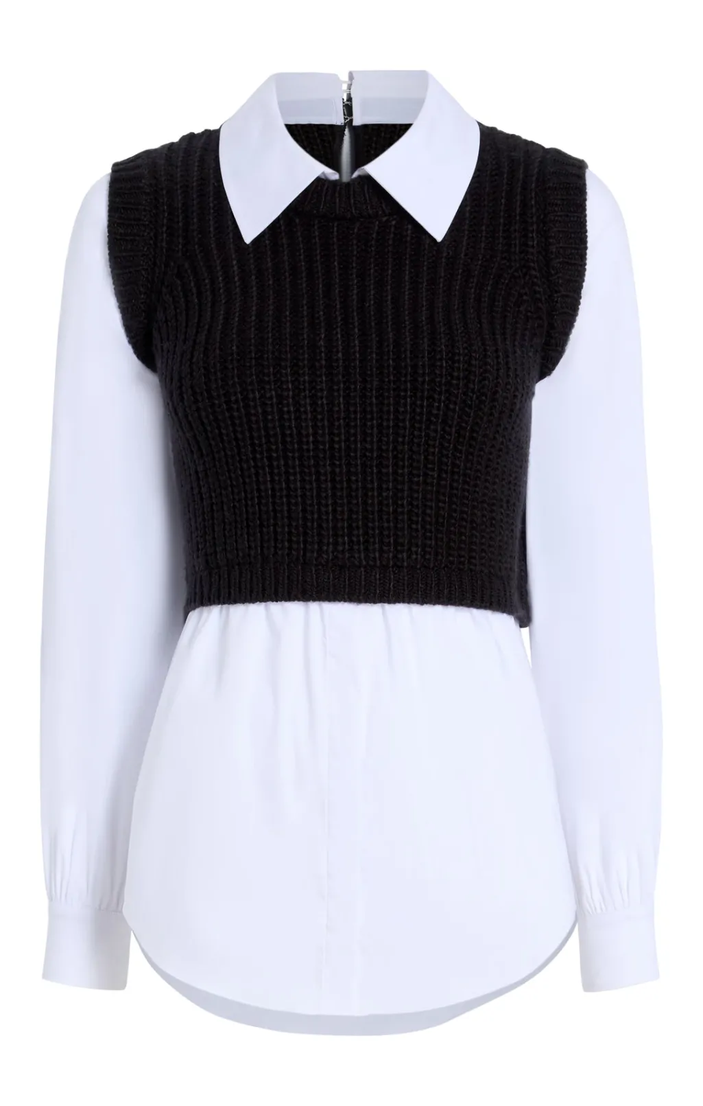 Cinq à Sept Mara Shaker Pullover Black Discount