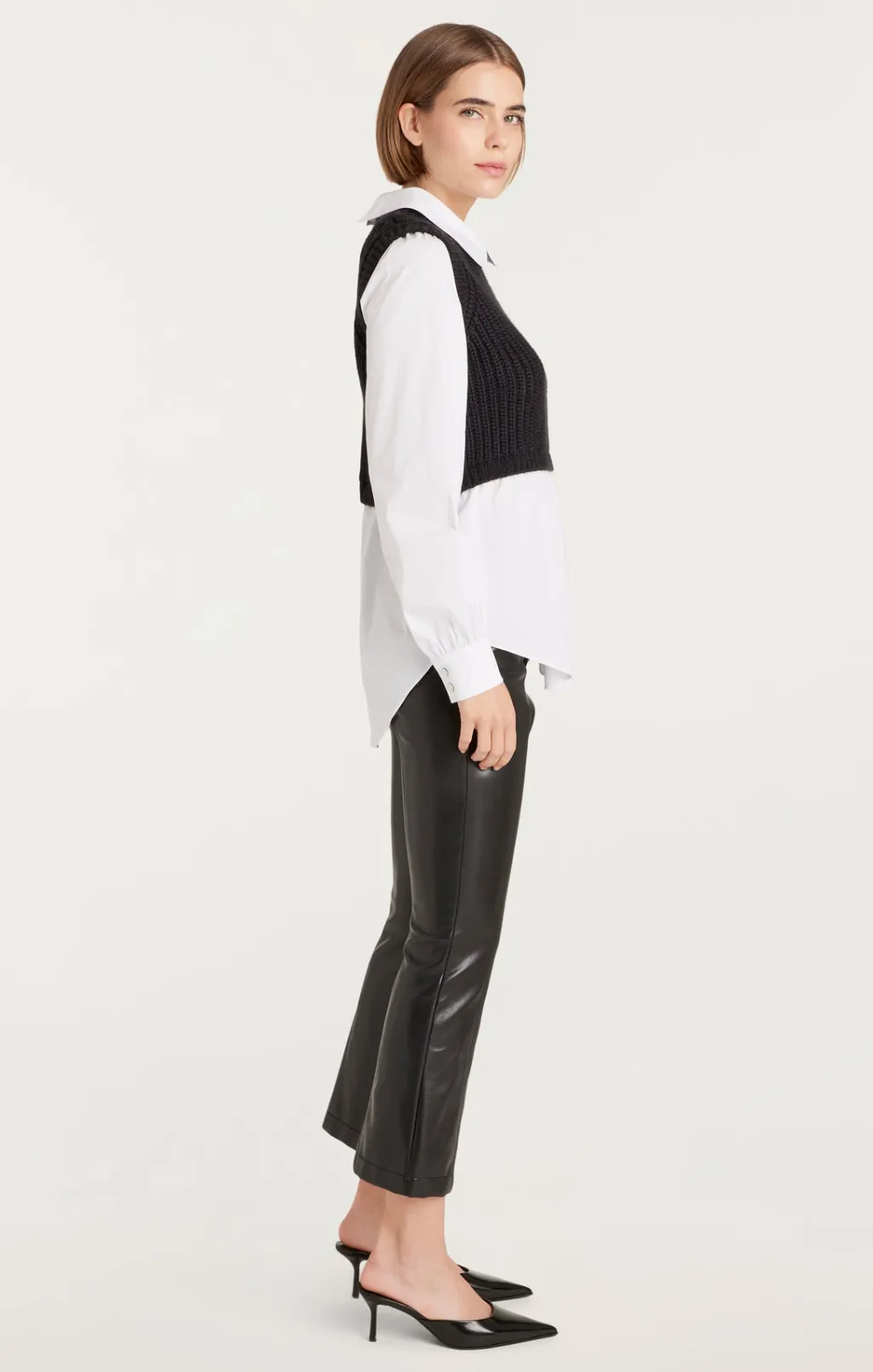 Cinq à Sept Mara Shaker Pullover Black Discount
