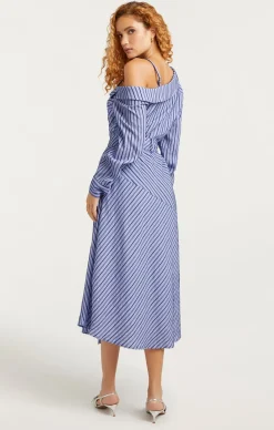 Cinq à Sept Marcella Dress Navy/raincloud Clearance