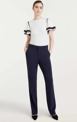 Cinq à Sept Marnia Top White/Navy Online