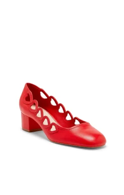 Cinq à Sept Martine Block Heel Pump Cardinal Online