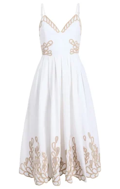 Cinq à Sept Maude Dress White/Khaki Best