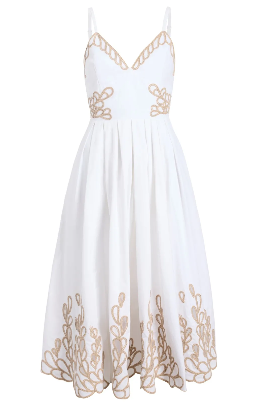 Cinq à Sept Maude Dress White/Khaki Best