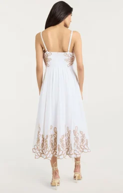 Cinq à Sept Maude Dress White/Khaki Best