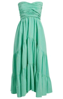 Cinq à Sept Maurice Dress Cyan/LimaBean Sale