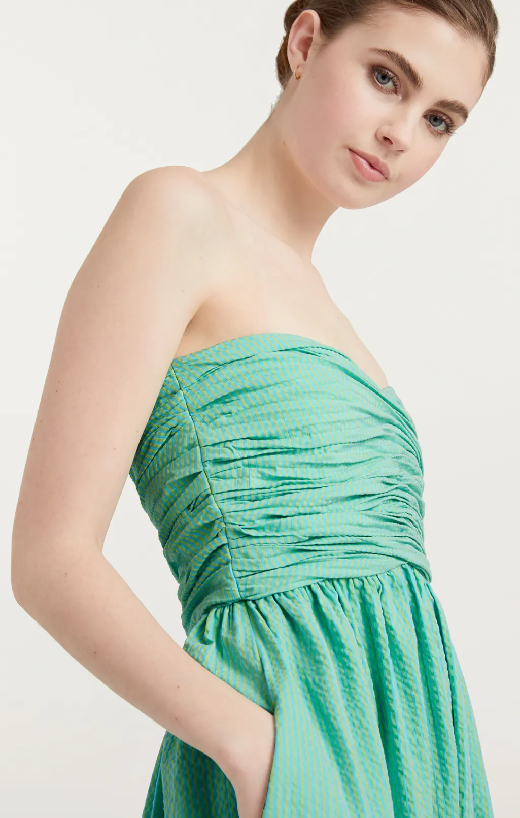 Cinq à Sept Maurice Dress Cyan/LimaBean Sale