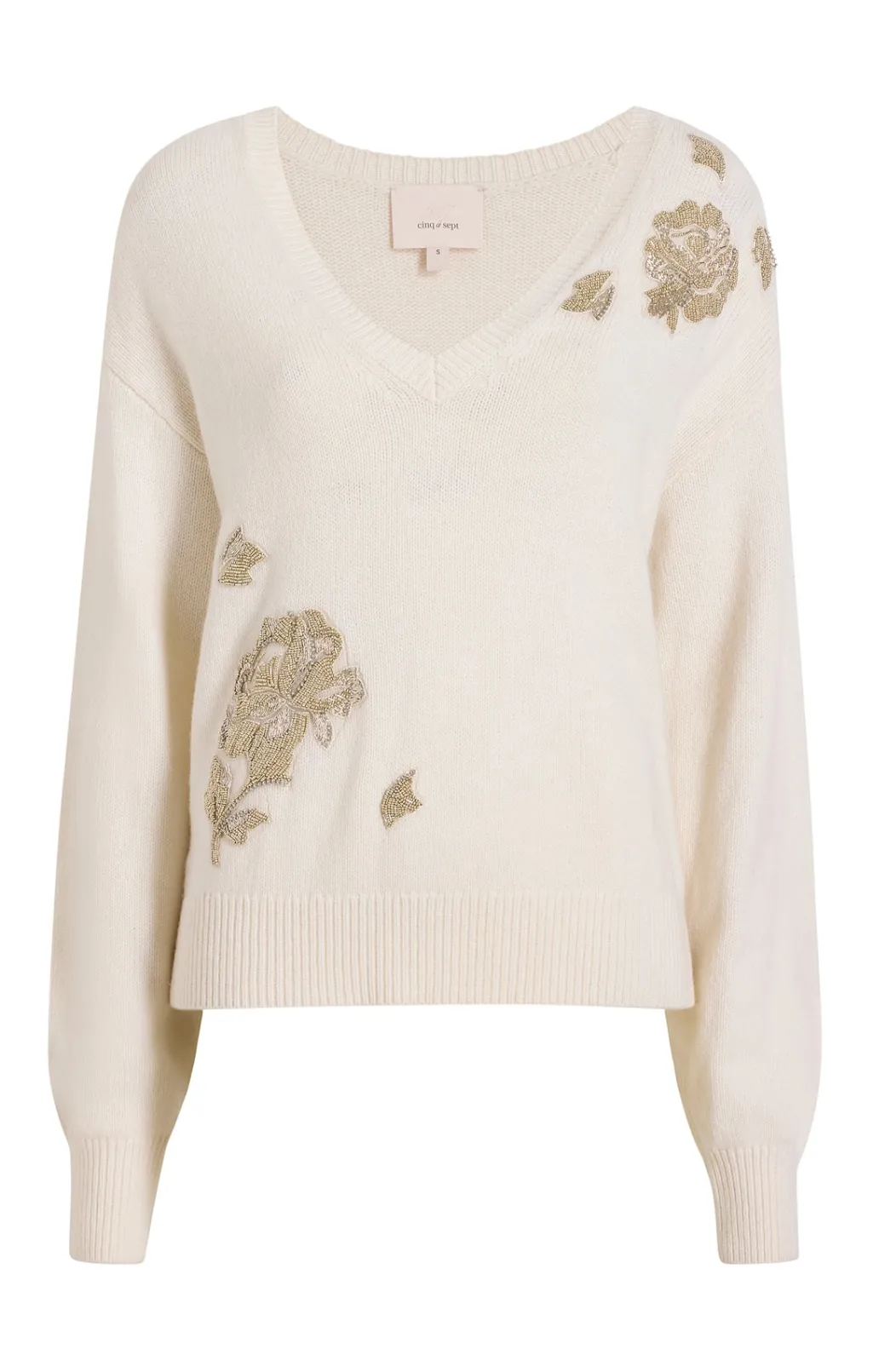 Cinq à Sept Maybelline Pullover Ivory/silver