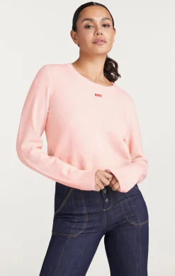 Cinq à Sept Merci Cropped Pullover Oleander New