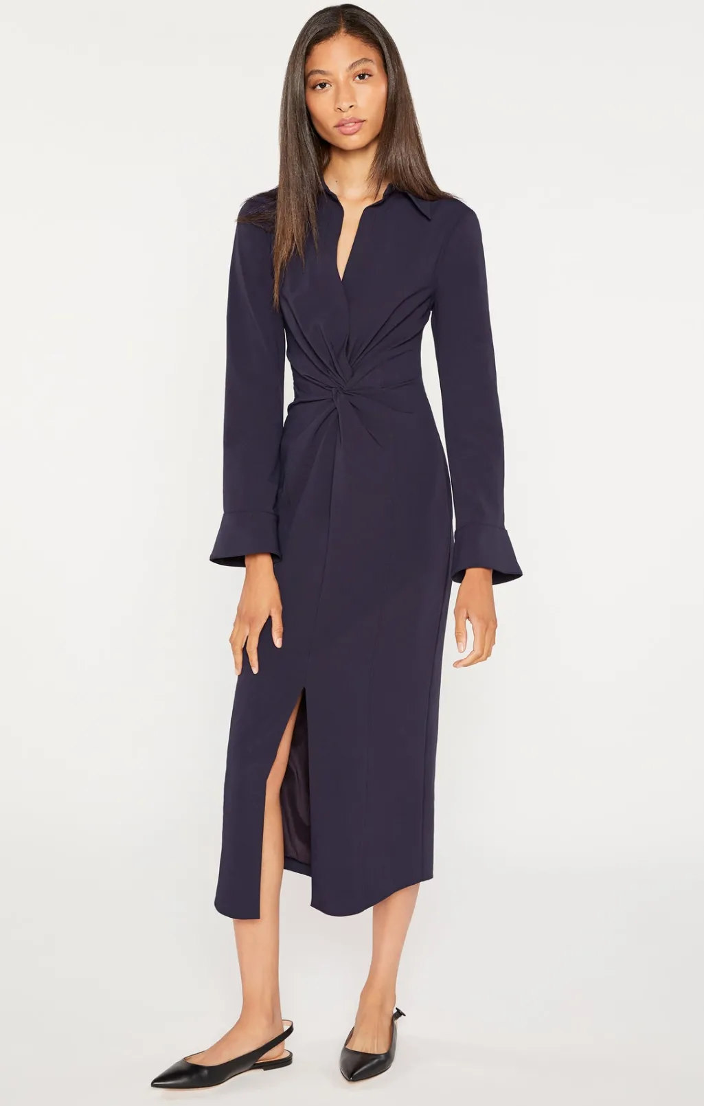 Cinq à Sept Midi Mckenna Dress Navy Clearance
