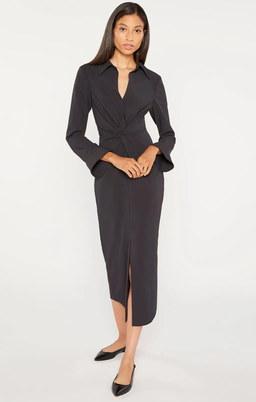 Cinq à Sept Midi Mckenna Dress Black Hot