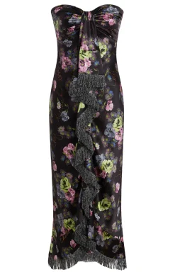 Cinq à Sept Midnight Bloom Elise Dress MidnightMulti Best