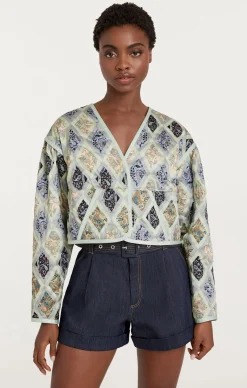 Cinq à Sept Milena Jacket CeladonMulti Best