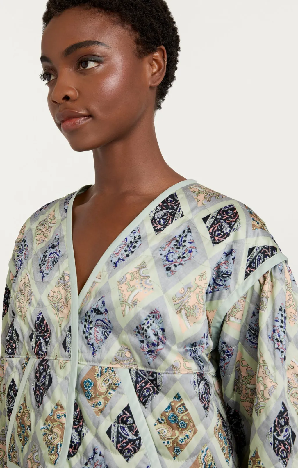Cinq à Sept Milena Jacket CeladonMulti Best