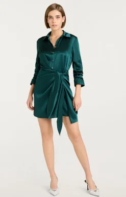Cinq à Sept Mini Jacey Dress GreenOnyx Clearance