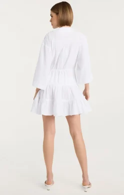 Cinq à Sept Mini Torey Dress White Hot