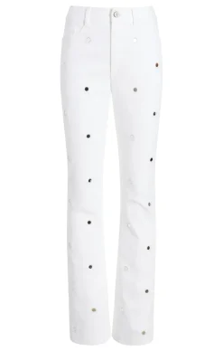 Cinq à Sept Mirror Denim Shailene Pant White Clearance