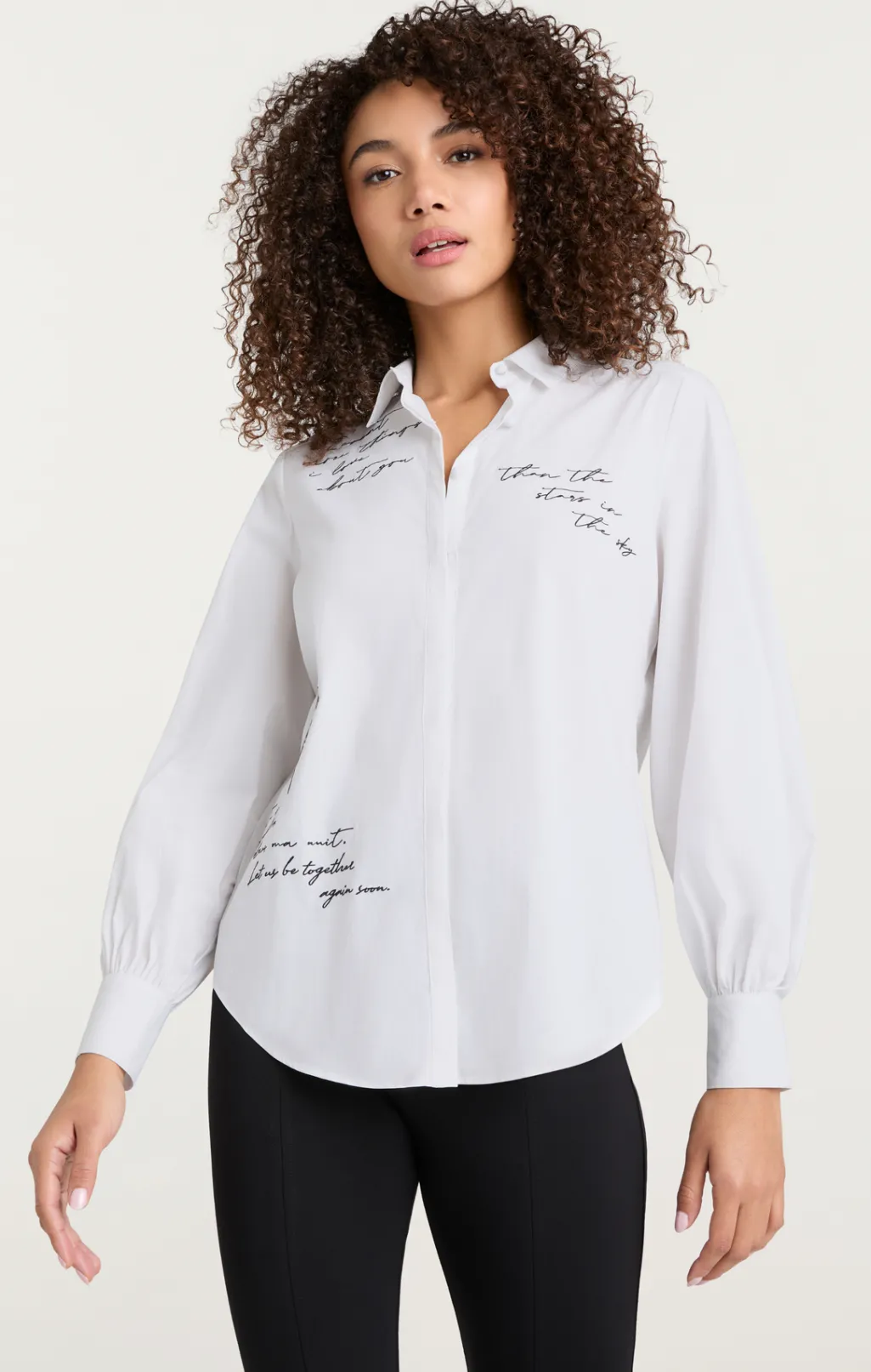 Cinq à Sept Mon Amour Embroidered Poplin Kandice Top White/black Sale
