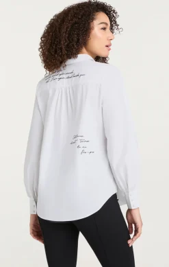 Cinq à Sept Mon Amour Embroidered Poplin Kandice Top White/black Sale