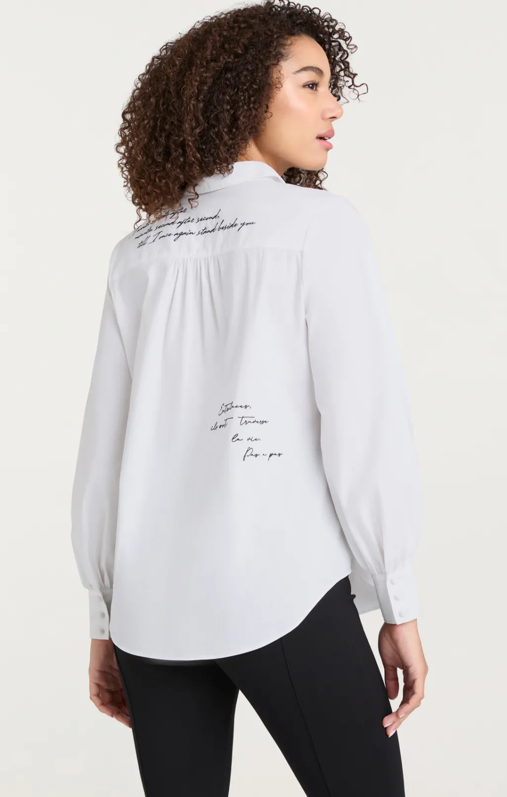 Cinq à Sept Mon Amour Embroidered Poplin Kandice Top White/black Sale