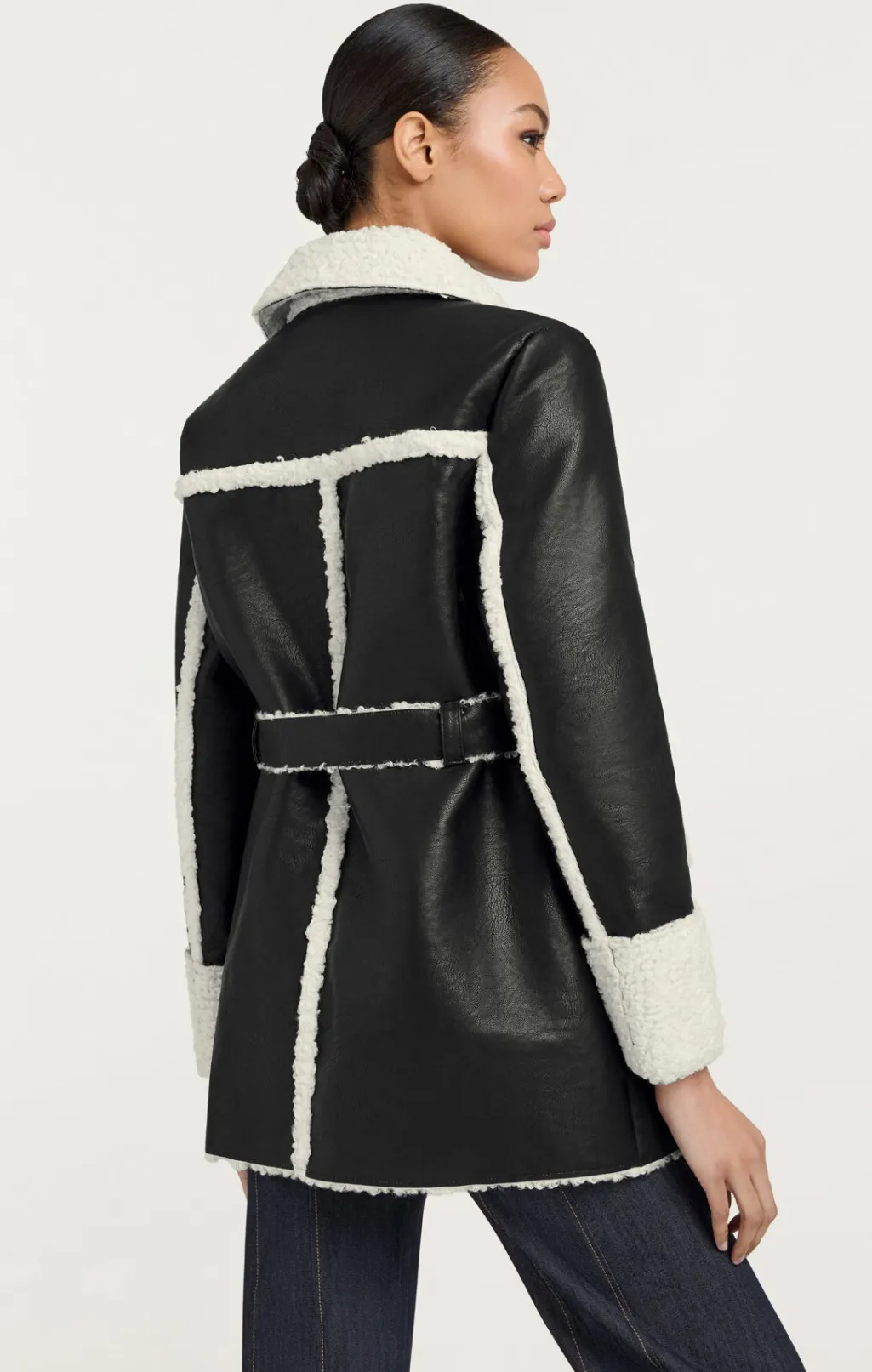 Cinq à Sept Mona Coat Black/ivory Discount