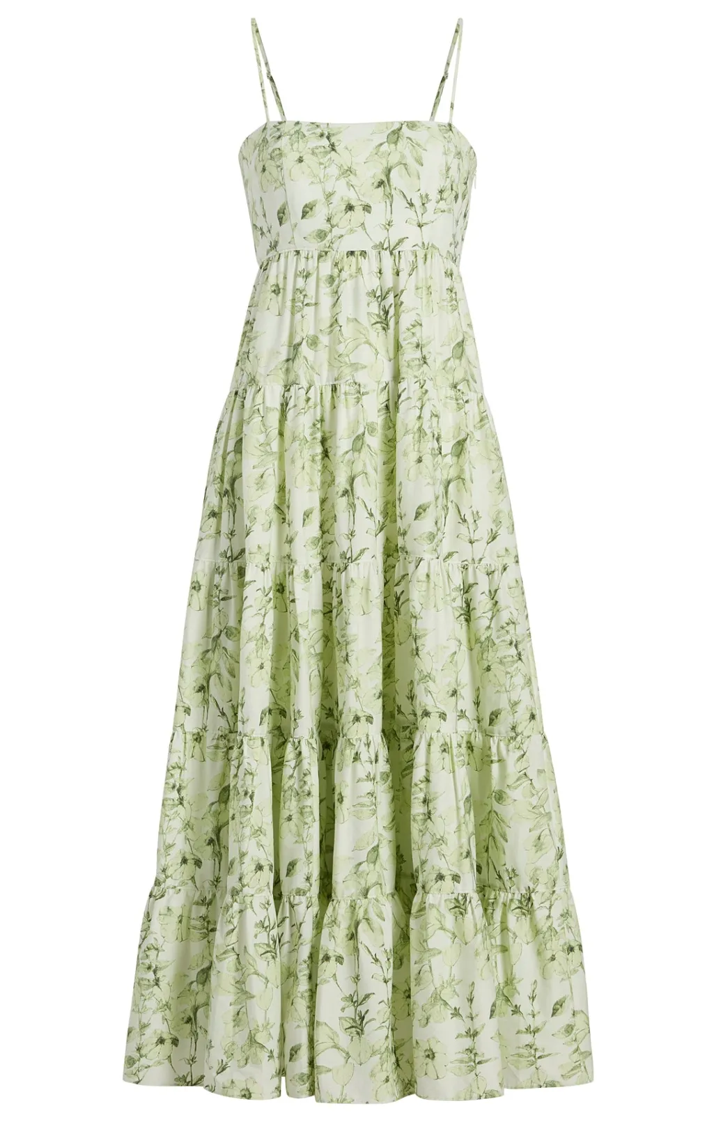Cinq à Sept Monochromatic Floral Gavin Dress FadedMintMulti Hot