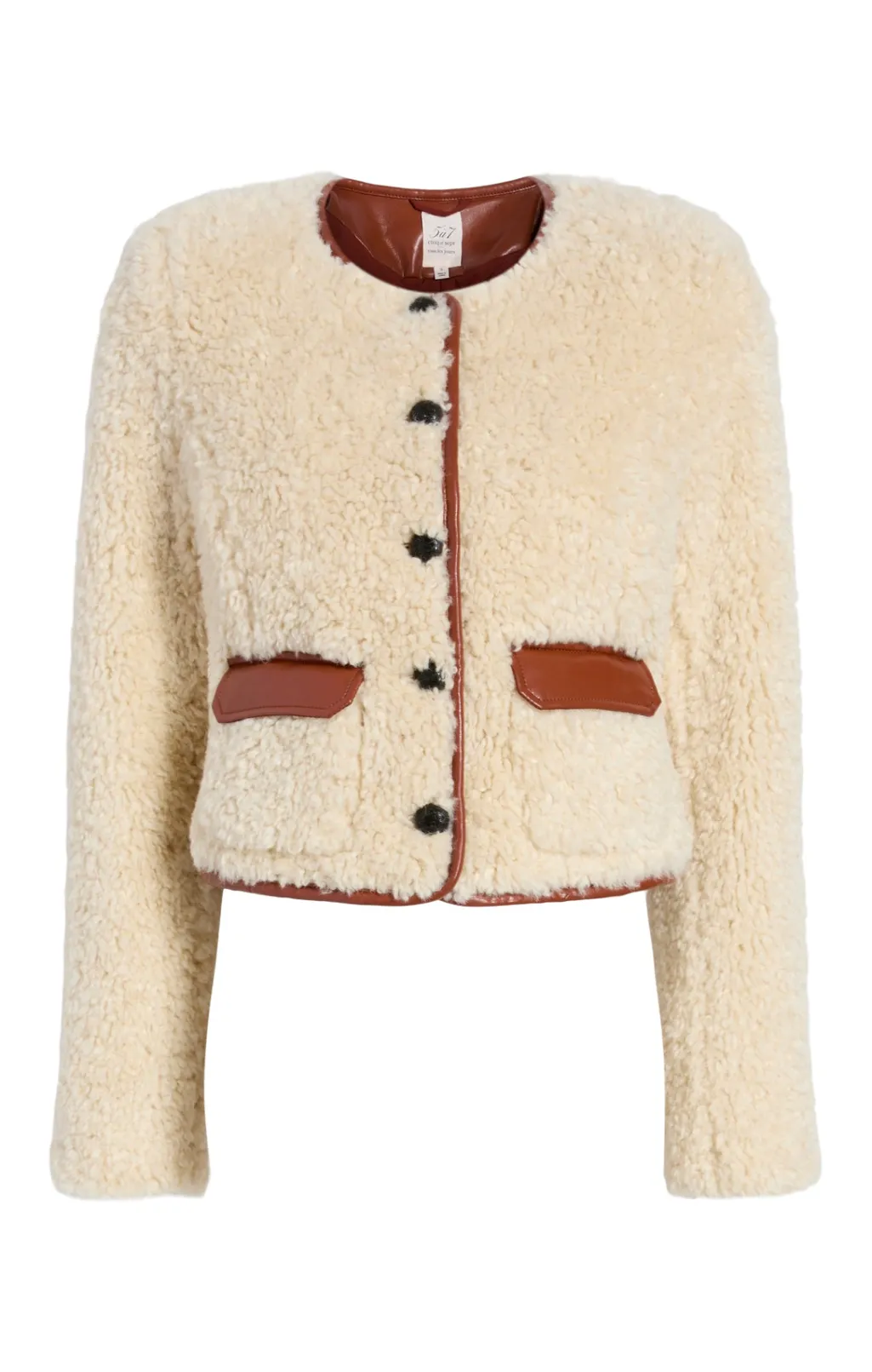 Cinq à Sept Naia Jacket Ivory/mahogany