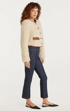 Cinq à Sept Naia Jacket Ivory/mahogany