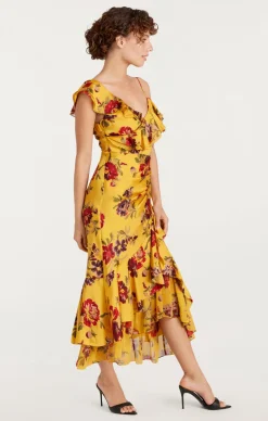 Cinq à Sept Nara Dress DeepGoldMulti