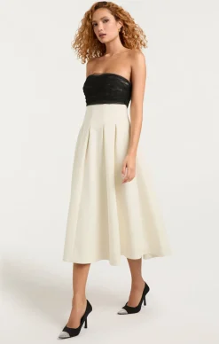 Cinq à Sept Odessa Dress Ivory/black Sale