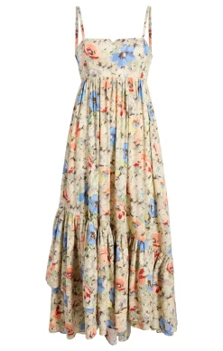 Cinq à Sept Painted Garden Hailey Dress IvoryMulti Sale