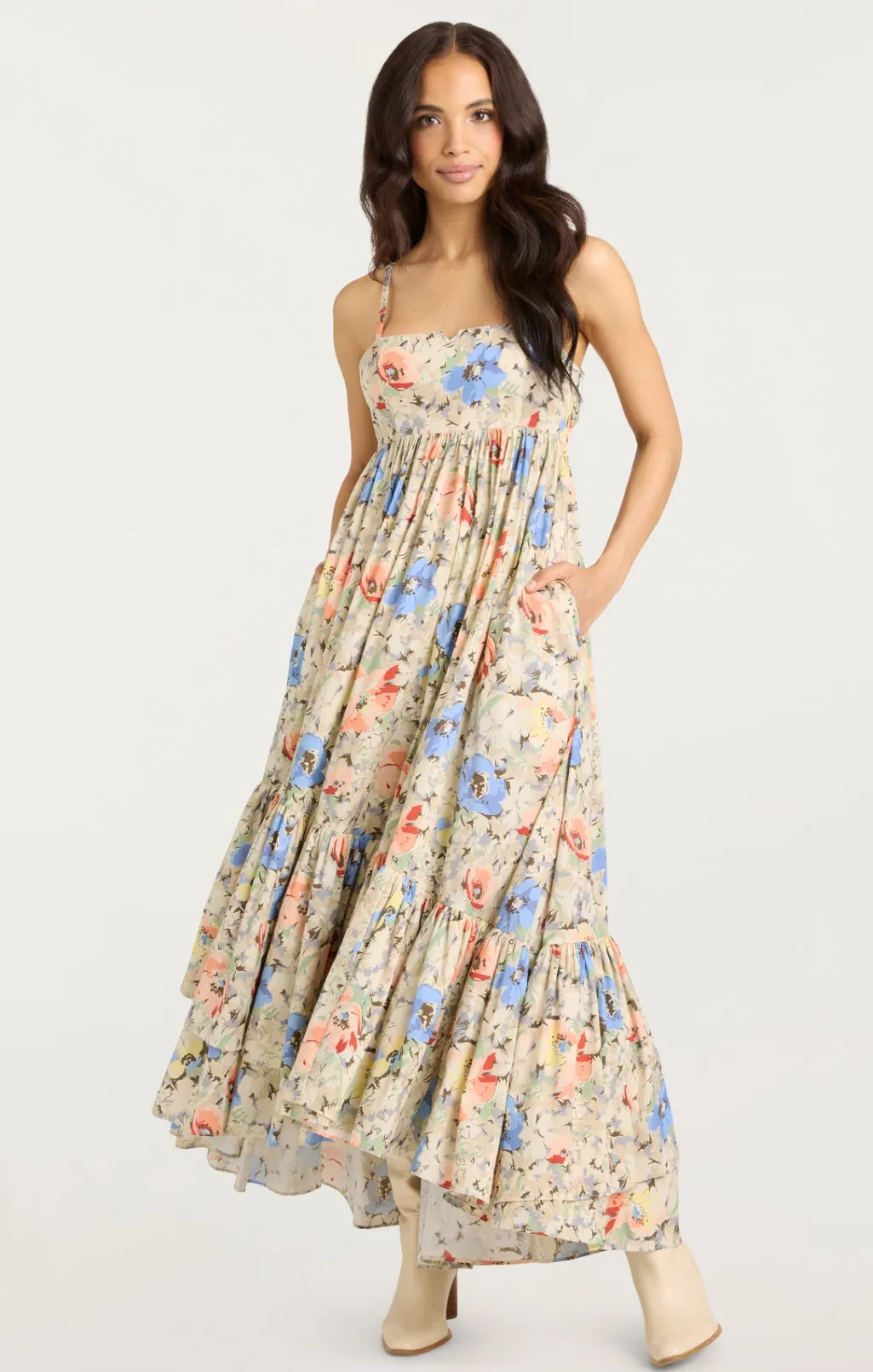 Cinq à Sept Painted Garden Hailey Dress IvoryMulti Sale