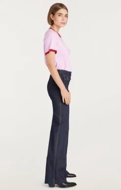 Cinq à Sept Paris New York Ringer Tee PinkOpal Outlet