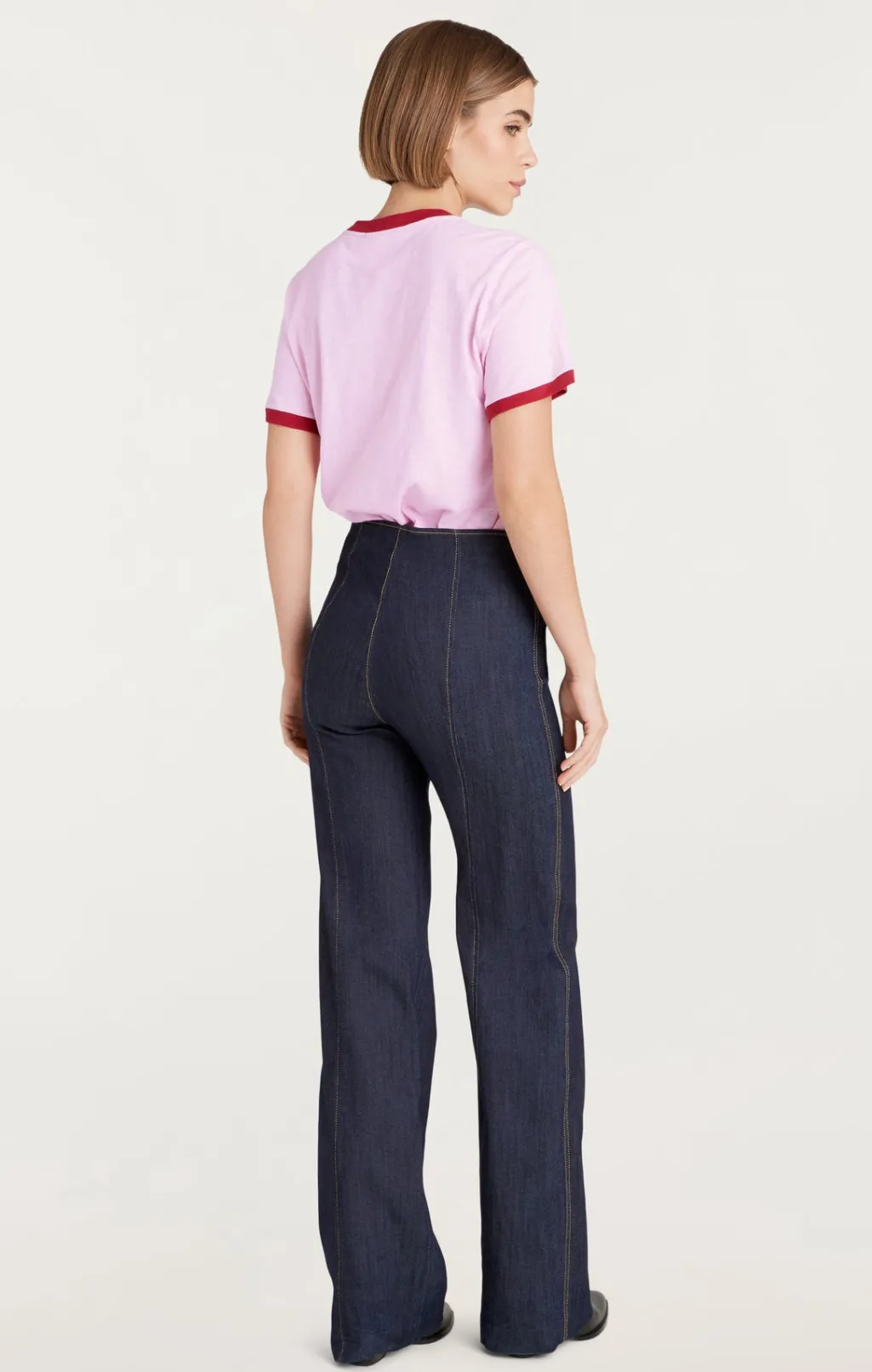 Cinq à Sept Paris New York Ringer Tee PinkOpal Outlet