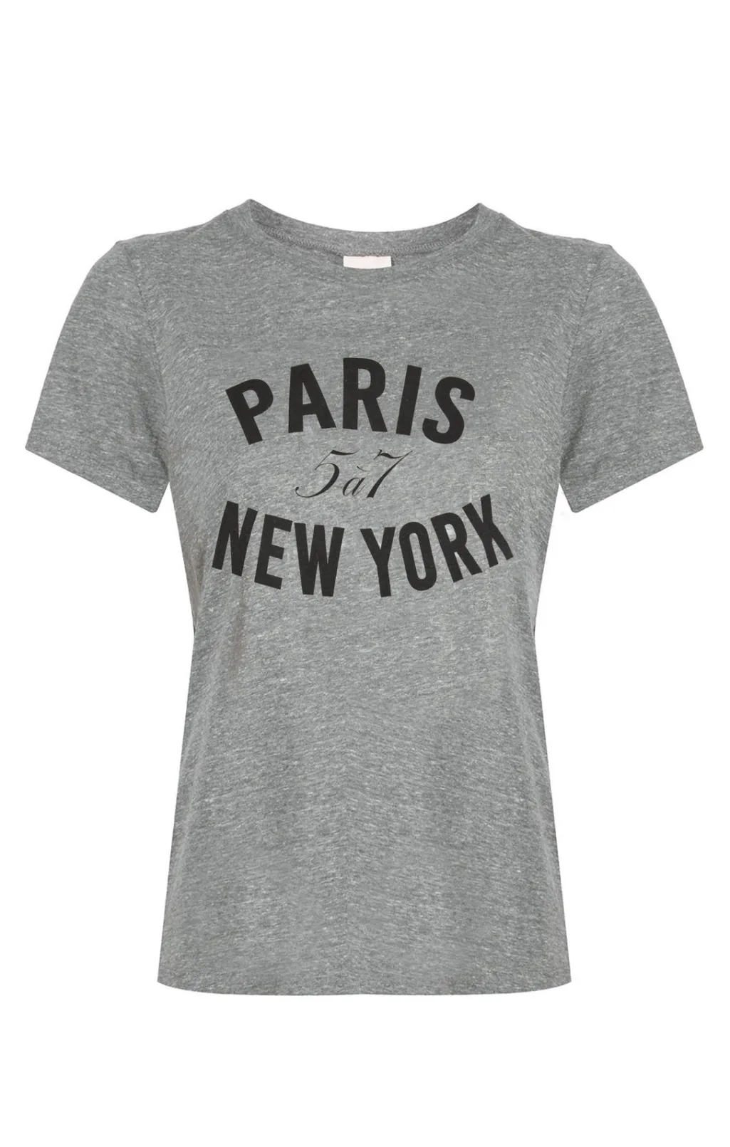 Cinq à Sept Paris New York Tee HeatherGrey/Black Hot