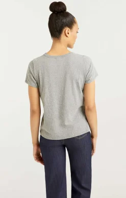Cinq à Sept Paris New York Tee HeatherGrey/Black Hot