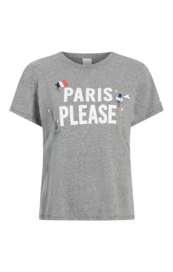Cinq à Sept Paris Please Tee HeatherGrey/White Clearance