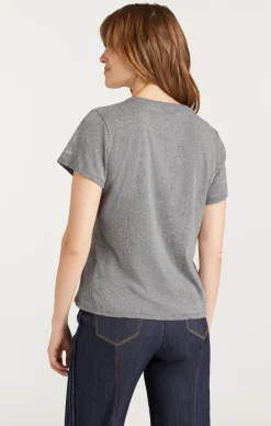 Cinq à Sept Paris Please Tee HeatherGrey/White Clearance