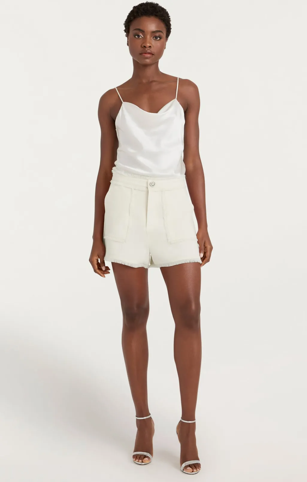 Cinq à Sept Pearl Ditsy Flower Crepe Allen Ivory New