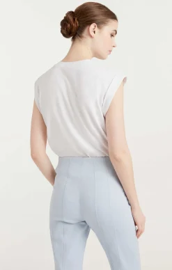 Cinq à Sept Pearl Ditsy Flower Embellished Bella Tee WhiteMulti Online